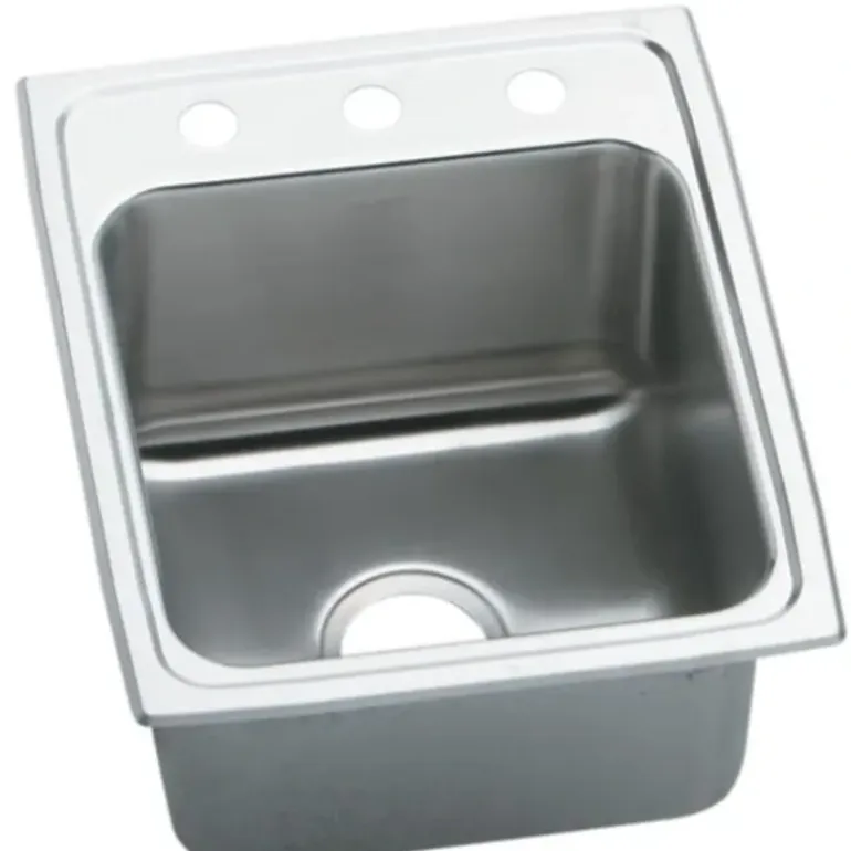 Elkay DLRQ252212 Lustertone® Classic Stainless Steel 25& x 22& x 12-1/8& Single Bowl Drop-in Sink with Quick-clip - One-stop shop for professional tools and equipment.