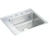 Elkay DRKAD222050L Lustertone Classic Stainless Steel 22& x 19-1/2& x 5& Single Bowl Drop-in Classroom ADA Sink - One-stop shop for professional tools and equipment.