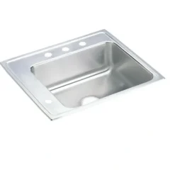 Elkay DRKAD252255L Lustertone® Classic Stainless Steel 25& x 22& x 5-1/2& Single Bowl Drop-in Classroom ADA Sink - One-stop shop for professional tools and equipment.