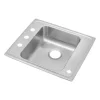 Elkay DRKADQ222065 Lustertone® Classic Stainless Steel 22& x 19-1/2& x 6-1/2& Single Bowl Drop-in Classroom ADA Sink - One-stop shop for professional tools and equipment.