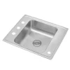 Elkay DRKR2522PD Lustertone® Classic Stainless Steel 25& x 22& x 7-5/8& Single Drop-in Classroom Sink w/Perfect Drain® Grid - One-stop shop for professional tools and equipment.