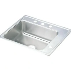 Elkay DRKR2220R Lustertone® Classic Stainless Steel 22& x 19-1/2& x 7-1/2& Single Bowl Drop-in Classroom Sink - One-stop shop for professional tools and equipment.