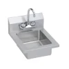 Elkay EHS-18X Stainless Steel 18& x 14-1/2& x 11& 18 Gauge Hand Sink with Faucet - One-stop shop for professional tools and equipment.