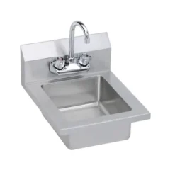 Elkay EHS-18X Stainless Steel 18& x 14-1/2& x 11& 18 Gauge Hand Sink with Faucet - One-stop shop for professional tools and equipment.