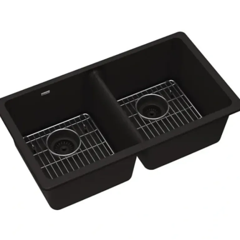 Elkay ELGU3322C Quartz Classic® 33& x 18-1/2& x 9-1/2& Equal Double Bowl Undermount Sink Kit - One-stop shop for professional tools and equipment.