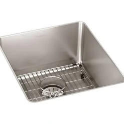 Elkay ELUHH1316TPDBG Lustertone Iconix® 16 Gauge Stainless Steel 16& x 18-1/2& x 8& Single Bowl Undermount Sink Kit with Perfect Drain® - One-stop shop for professional tools and equipment.