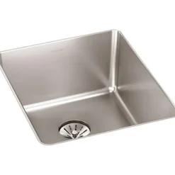 Elkay ELUHH3017TPD Lustertone Iconix® 16 Gauge Stainless Steel, 32-1/2& x 19-1/2& x 9& Single Bowl Undermount Sink with Perfect Drain® - One-stop shop for professional tools and equipment.