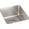 Elkay ELUHH1616TPD Lustertone Iconix® 16 Gauge Stainless Steel 18-1/2& x 18-1/2& x 9& Single Bowl Undermount Sink with Perfect Drain® - One-stop shop for professional tools and equipment.