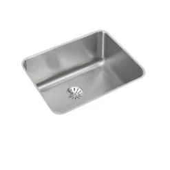 Elkay ELUH11189PD Lustertone® Classic Stainless Steel 13-1/2& x 20-7/16& x 9& Single Bowl Undermount Sink with Perfect Drain® - One-stop shop for professional tools and equipment.