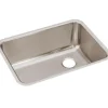 Elkay ELUH231712R Lustertone® Classic Stainless Steel 25-1/2& x 19-1/4& x 12& Single Bowl Undermount Sink with Right Drain - One-stop shop for professional tools and equipment.