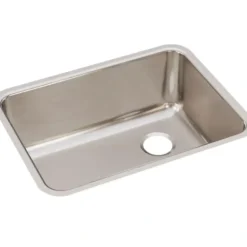 Elkay ELUH231712R Lustertone® Classic Stainless Steel 25-1/2& x 19-1/4& x 12& Single Bowl Undermount Sink with Right Drain - One-stop shop for professional tools and equipment.