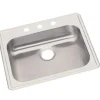 Elkay GE12522 Dayton® Stainless Steel 25& x 22& x 5-3/8& Single Bowl Drop-in Sink - One-stop shop for professional tools and equipment.