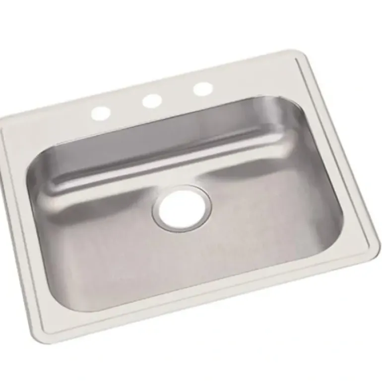 Elkay GE12522 Dayton® Stainless Steel 25& x 22& x 5-3/8& Single Bowl Drop-in Sink - One-stop shop for professional tools and equipment.