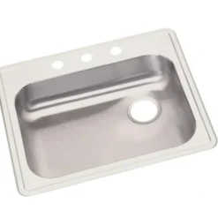 Elkay GE12521R Dayton® Stainless Steel 25& x 21-1/4& x 5-3/8& Single Bowl Drop-in Sink with Right Drain - One-stop shop for professional tools and equipment.