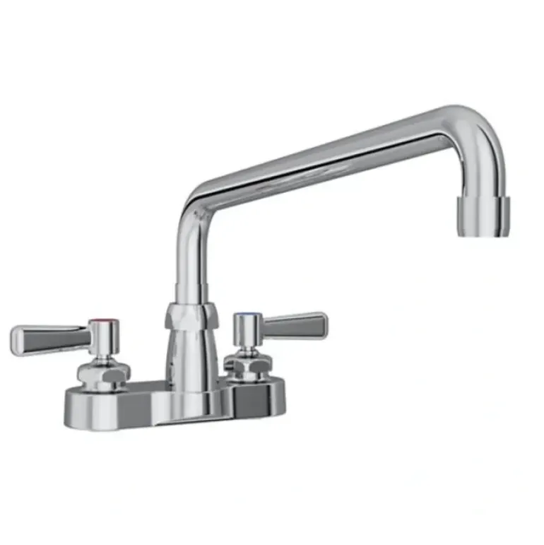 Elkay LK406AT08L2 4& Centerset with Exposed Deck Faucet with 8& Arc Tube Spout 2& Lever Handles - One-stop shop for professional tools and equipment.