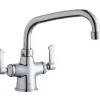 Elkay LK500AT08L2 Single Hole with Concealed Deck Faucet with 8& Arc Tube Spout 2& Lever Handles Chrome - One-stop shop for professional tools and equipment.