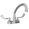 Elkay LK406AT12T6 4& Centerset with Exposed Deck Faucet with 12& Arc Tube Spout 6& Wristblade Handles - One-stop shop for professional tools and equipment.