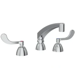 Elkay LK800AT12T6 8& Centerset with Concealed Deck Faucet with 12& Arc Tube Spout 6& Wristblade Handles Chrome - One-stop shop for professional tools and equipment.