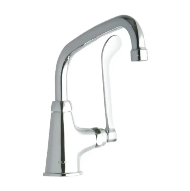 Elkay LK535AT08T6 Single Hole with Single Control Faucet with 8& Arc Tube Spout 6& Wristblade Handle Chrome - One-stop shop for professional tools and equipment.