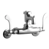 Elkay LK945BP03T6T Service/Utility Single Hole Wall Mount Faucet w/3& Bucket Hook Spout 6& Wristblade Handles 2& Inlet Chrome - One-stop shop for professional tools and equipment.