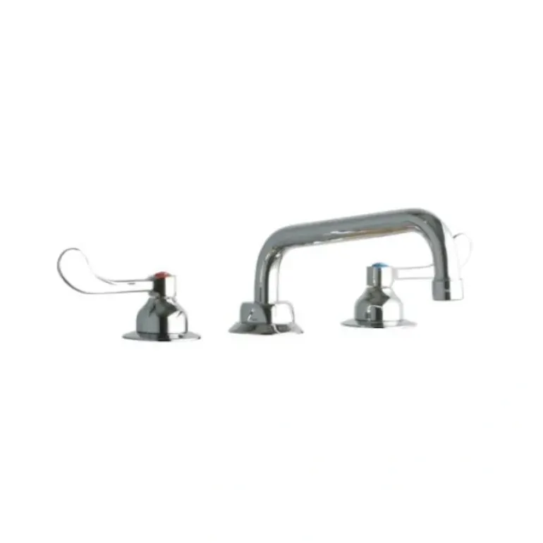 Elkay LK800TS08T4 8& Centerset with Concealed Deck Faucet with 8& Tube Spout 4& Wristblade Handles Chrome - One-stop shop for professional tools and equipment.