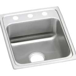 Elkay LRAD171660 Lustertone® Classic Stainless Steel 17& x 16& x 6& Single Bowl Drop-in ADA Sink - One-stop shop for professional tools and equipment.