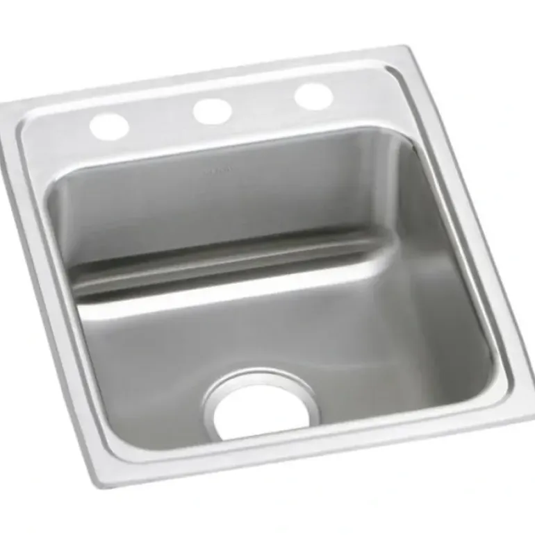 Elkay LRAD172065 Lustertone® Classic Stainless Steel 17& x 20& x 6-1/2& Single Bowl Drop-in ADA Sink - One-stop shop for professional tools and equipment.