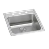 Elkay LRAD202265PD Lustertone® Classic Stainless Steel 19-1/2& x 22& x 6-1/2& Single Bowl Drop-in ADA Sink with Perfect Drain® - One-stop shop for professional tools and equipment.