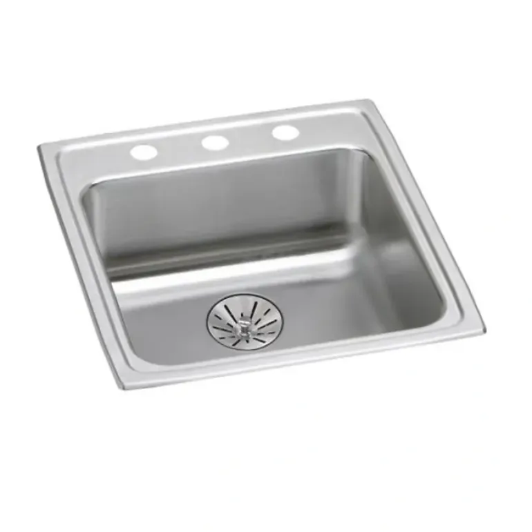 Elkay LRAD202265PD Lustertone® Classic Stainless Steel 19-1/2& x 22& x 6-1/2& Single Bowl Drop-in ADA Sink with Perfect Drain® - One-stop shop for professional tools and equipment.
