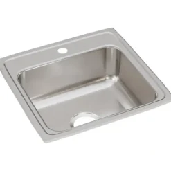 Elkay LR2522 Lustertone® Classic Stainless Steel 25& x 22& x 8-1/8& Single Bowl Drop-in Sink - One-stop shop for professional tools and equipment.