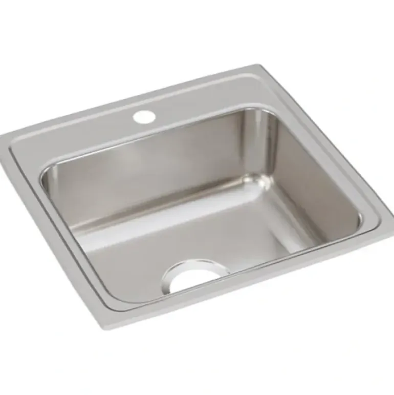 Elkay LR2522 Lustertone® Classic Stainless Steel 25& x 22& x 8-1/8& Single Bowl Drop-in Sink - One-stop shop for professional tools and equipment.