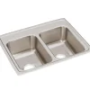 Elkay LR2519 Lustertone® Classic Stainless Steel 25& x 19-1/2& x 7-5/8& Equal Double Bowl Drop-in Sink - One-stop shop for professional tools and equipment.