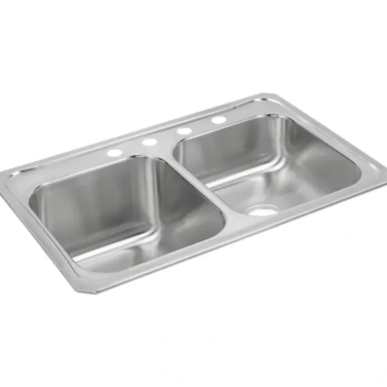Elkay STCR3322L Celebrity® Stainless Steel 33& x 22& x 10-1/4& Equal Double Bowl Drop-in Sink - One-stop shop for professional tools and equipment.