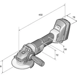 Fein 71200362090 Cordl.Angle Grinderccg18-115Blpd/N09 18V - One-stop shop for professional tools and equipment.
