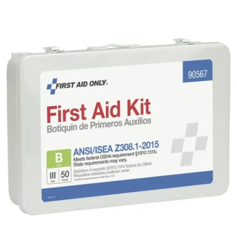First Aid Only 90567 50 Person First Aid Kit, ANSI 2015 Class B, Metal Case - One-stop shop for professional tools and equipment.
