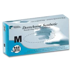 Innovative Healthcare 161100 Dermassist Vinyl Exam Gloves - S, 100 Gloves/Bx, 10 Bx/Cs - One-stop shop for professional tools and equipment.