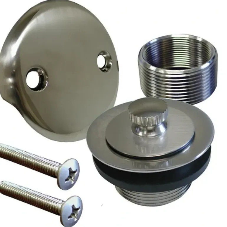 Jones Stephens B5155BN Brushed Nickel Two-Hole Lift and Turn Tub Drain Trim Kit - One-stop shop for professional tools and equipment.