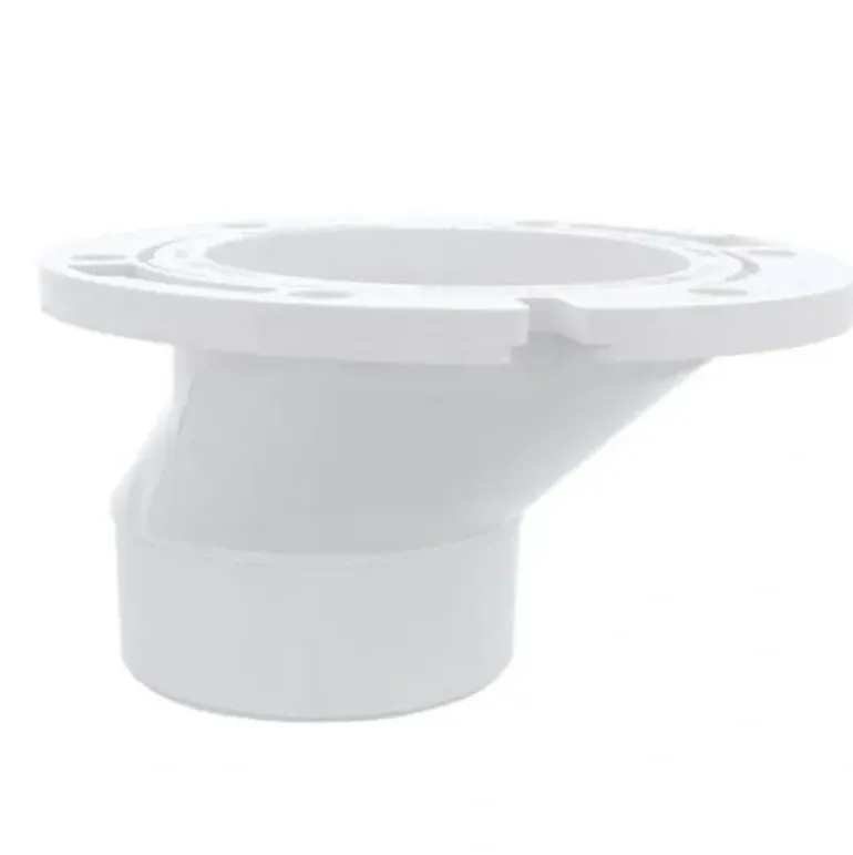 Jones Stephens C54402 3& x 4& PVC Offset Toilet Flange with Plastic Swivel Ring less Knockout - One-stop shop for professional tools and equipment.