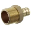 Jones Stephens C76034LF 1/2& F1807 x MIP Brass PEX Adapter, Bag of 25 - One-stop shop for professional tools and equipment.