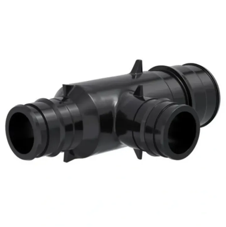 Jones Stephens F76048 1-1/2” x 1-1/2” x 3/4” F1960 Poly PEX Reducing Tee, Bag of 10 - One-stop shop for professional tools and equipment.