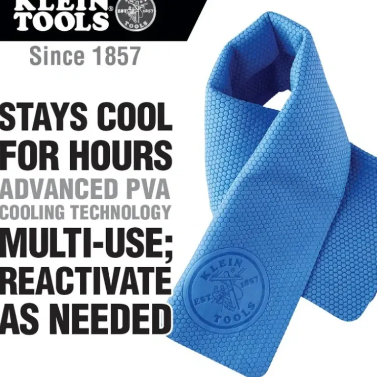 Klein Tools 60230 Cooling PVA Towel, Blue, 2-Pack - One-stop shop for professional tools and equipment.