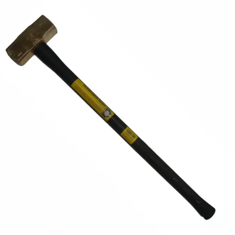 Klein Tools 7HBRFRH14 Brass Sledge Hammer, Rubber Handle, 14-Pound - One-stop shop for professional tools and equipment.