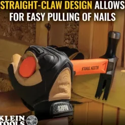 Klein Tools H80816 Straight-Claw Hammer, 16-Ounce, 13-Inch - One-stop shop for professional tools and equipment.