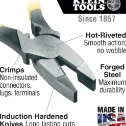 Klein Tools J213-9NECR 72103-8 Journeyman Sidecutting Plier - One-stop shop for professional tools and equipment.