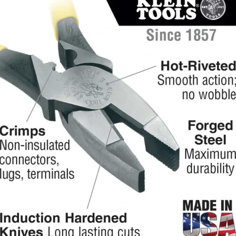 Klein Tools J213-9NECR 72103-8 Journeyman Sidecutting Plier - One-stop shop for professional tools and equipment.