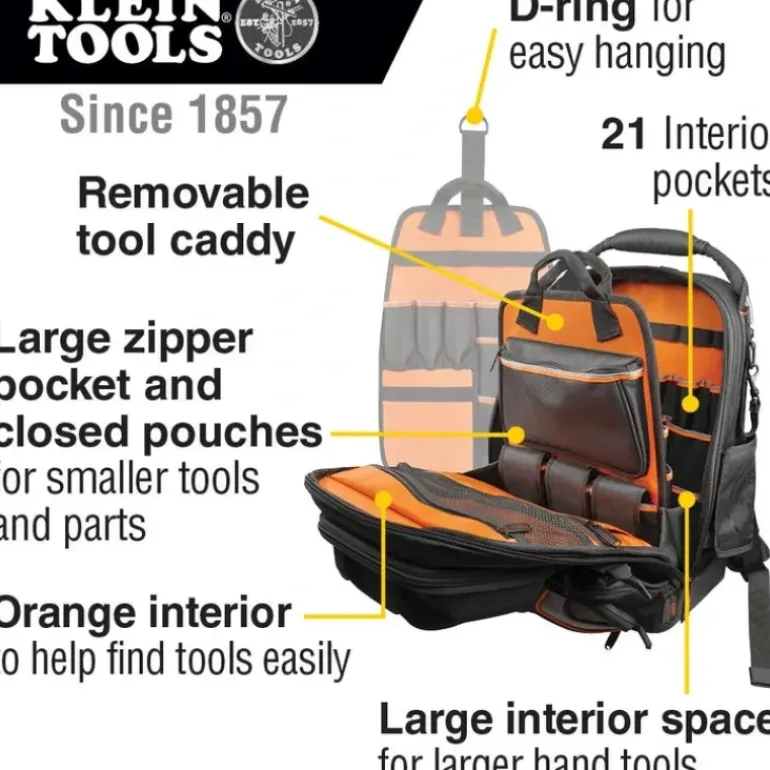 Klein Tools 55485 Klein Tools Tradesman Pro Tool Master Backpack - One-stop shop for professional tools and equipment.