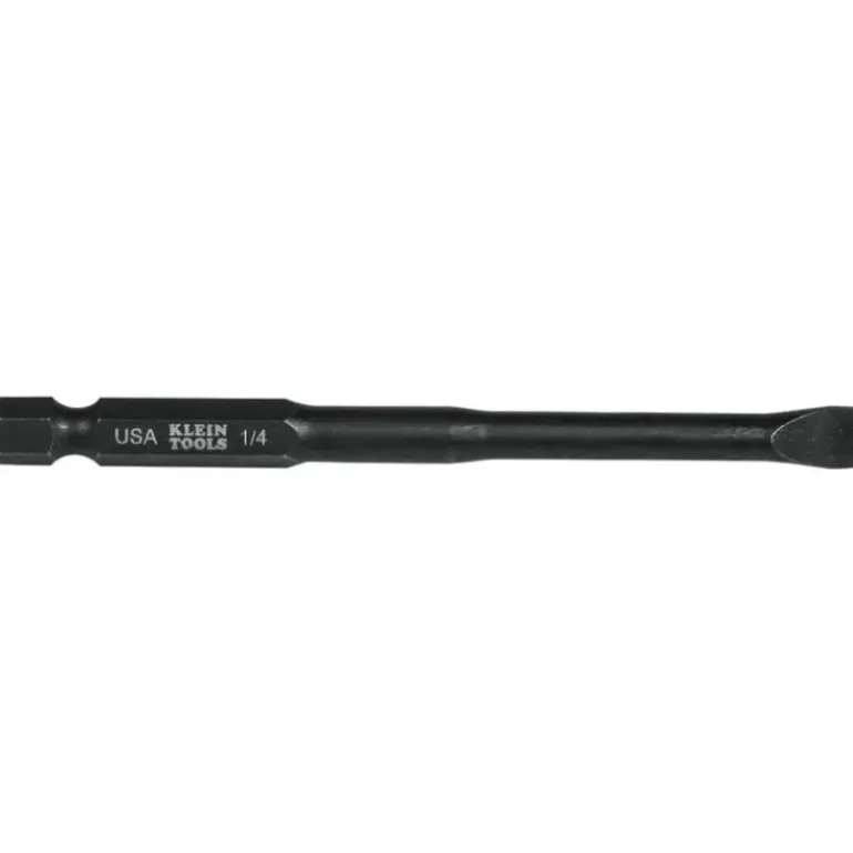 Klein Tools SL14355 1/4-Inch Slotted Power Drivers, 3-1/2-Inch, 5-Pack - One-stop shop for professional tools and equipment.
