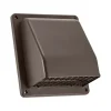 Lambro 3510B 6 Inch Brown Plastic Wall Exhaust Or Air Intake Vent – Hinged Screen – (Removable Damper) - One-stop shop for professional tools and equipment.