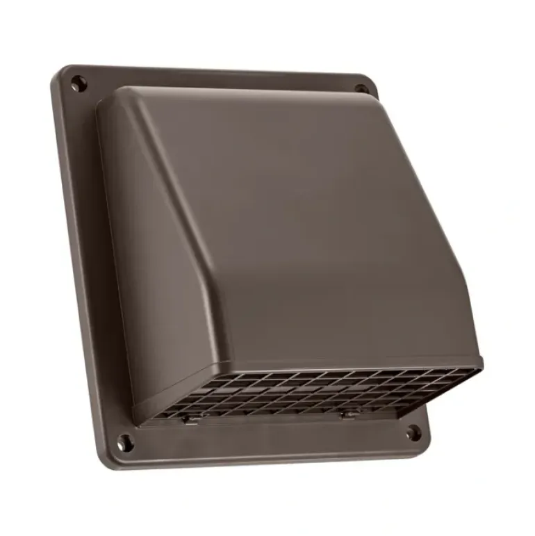 Lambro 3510B 6 Inch Brown Plastic Wall Exhaust Or Air Intake Vent – Hinged Screen – (Removable Damper) - One-stop shop for professional tools and equipment.
