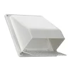 Lambro 3510W 6 Inch White Plastic Wall Exhaust Or Air Intake Vent – Hinged Screen – (Removable Damper) - One-stop shop for professional tools and equipment.